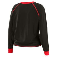 Kansas City Chiefs WEAR by Erin Andrews Women's Tie-Front Long Sleeve T-Shirt Black - NFL