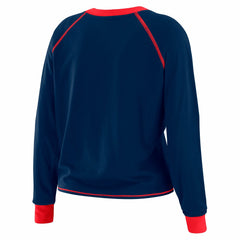 New York Giants WEAR by Erin Andrews Women's Tie-Front Long Sleeve T-Shirt Royal - NFL
