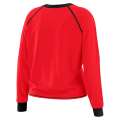 San Francisco 49ers WEAR by Erin Andrews Women's Tie-Front Long Sleeve T-Shirt Scarlet - NFL