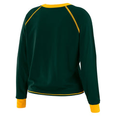 Green Bay Packers WEAR by Erin Andrews Women's Tie-Front Long Sleeve T-Shirt Green - NFL