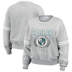 Philadelphia Eagles WEAR by Erin Andrews Women's Pullover Sweatshirt Heather Gray - NFL