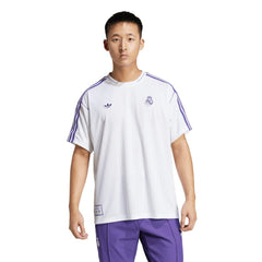 Adidas Real Madrid Originals Terrace Icons Collection Fashion Jerseys - White