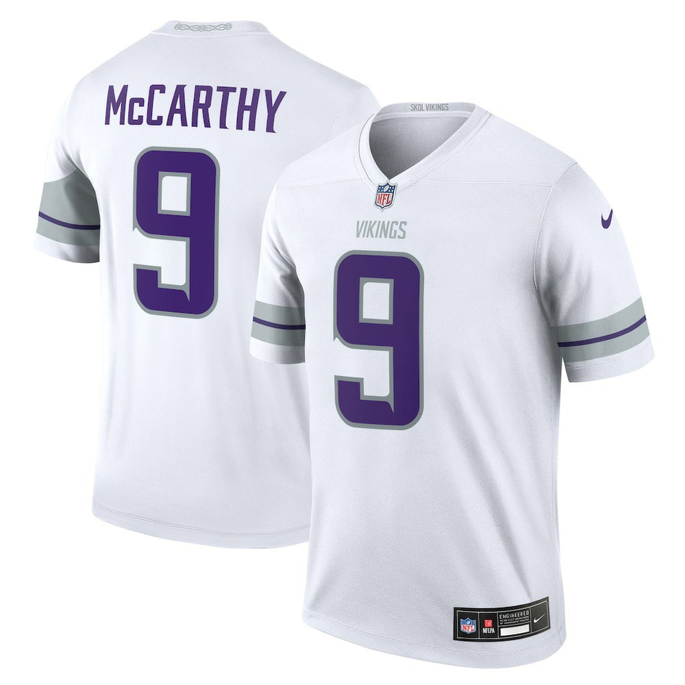 J.J. McCarthy Minnesota Vikings Legend Player Performance Top White - Nike