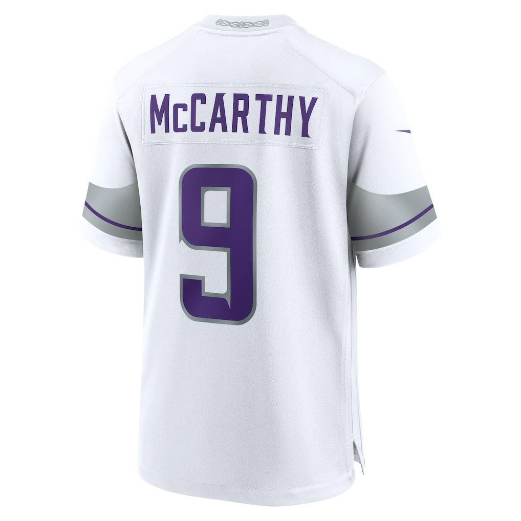 J.J. McCarthy Minnesota Vikings Youth Game Jersey - White | NFL Jerseys