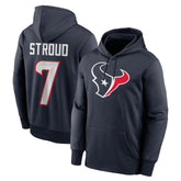 C.J. Stroud Houston Texans Player Name & Number Therma Hoodie Navy - Nike