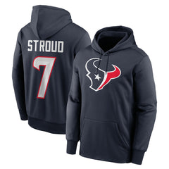 C.J. Stroud Houston Texans Player Name & Number Therma Hoodie Navy - Nike
