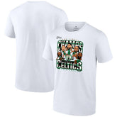 Fanatics - Boston Celtics 2024 NBA Finals Champions Pull Up Jumper Caricature T-Shirt - White