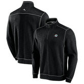 Miami Dolphins Big & Tall Tobago Bay Half-Zip Sweatshirt Black - Tommy Bahama