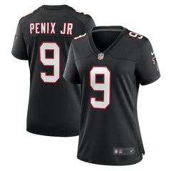 Michael Penix Jr. Atlanta Falcons Women's Alternate Game Jersey Black - Nike
