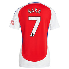 Adidas Bukayo Saka Arsenal Women's 2024/25 Home Replica Player Jerseys – Red