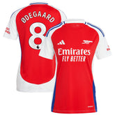 Adidas Martin Odegaard Arsenal Women's 2024/25 Home Replica Player Jerseys – Red