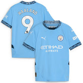 Puma Erling Haaland Manchester City Youth 2024/25 Home Replica Player Jerseys - Light Blue