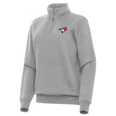 Toronto Blue Jays Antigua Women's Victory Quarter-Zip Sweatshirt Lifestyle