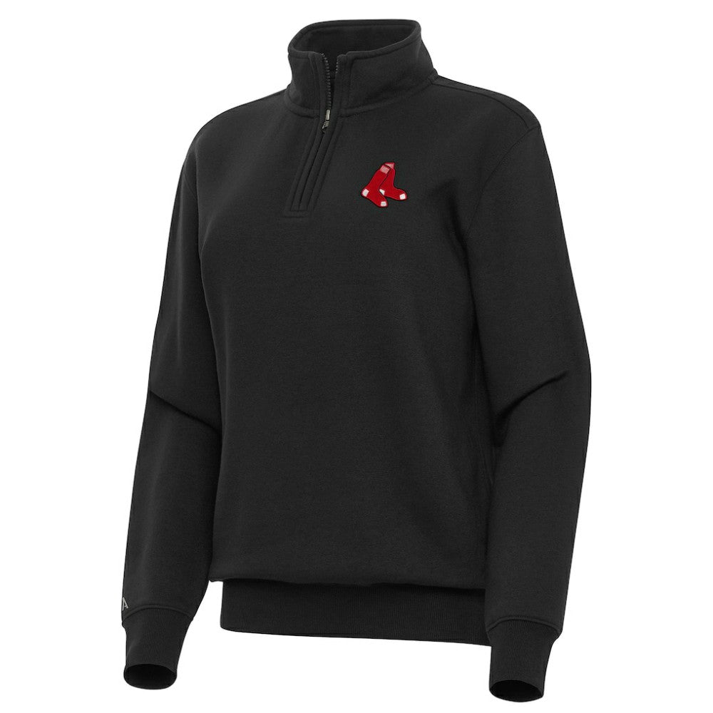 Boston Red Sox Antigua Women's Victory Quarter-Zip Sweatshirt Lifestyle