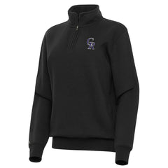 Colorado Rockies Antigua Women's Victory Quarter-Zip Sweatshirt Sale