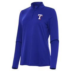 Texas Rangers Antigua Women's Reprocess Quarter-Zip Top - Royal discount