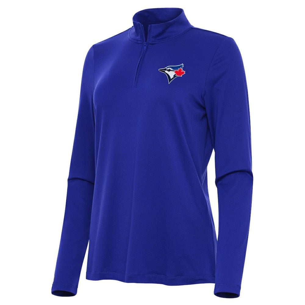 Toronto Blue Jays Antigua Women's Reprocess Quarter-Zip Top - Royal for sale