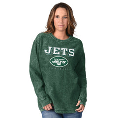 New York Jets G-III 4Her by Carl Banks Women's Comfy Cord Pullover Sweatshirt Green - NFL