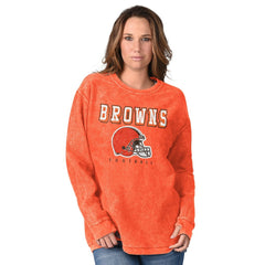 Cleveland Browns G-III 4Her by Carl Banks Women's Comfy Cord Pullover Sweatshirt Orange - NFL