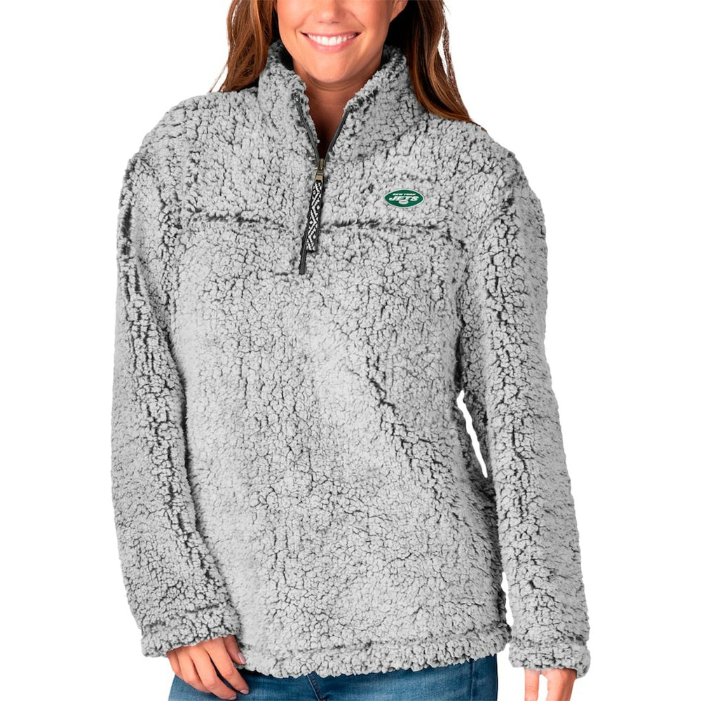 New York Jets G-III 4Her by Carl Banks Women's Sherpa Full-Zip Jacket Gray - NFL