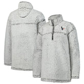 Houston Texans G-III 4Her by Carl Banks Women's Sherpa Quarter-Zip Jacket Gray - NFL