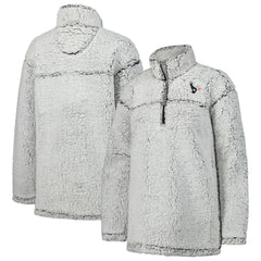 Houston Texans G-III 4Her by Carl Banks Women's Sherpa Quarter-Zip Jacket Gray - NFL