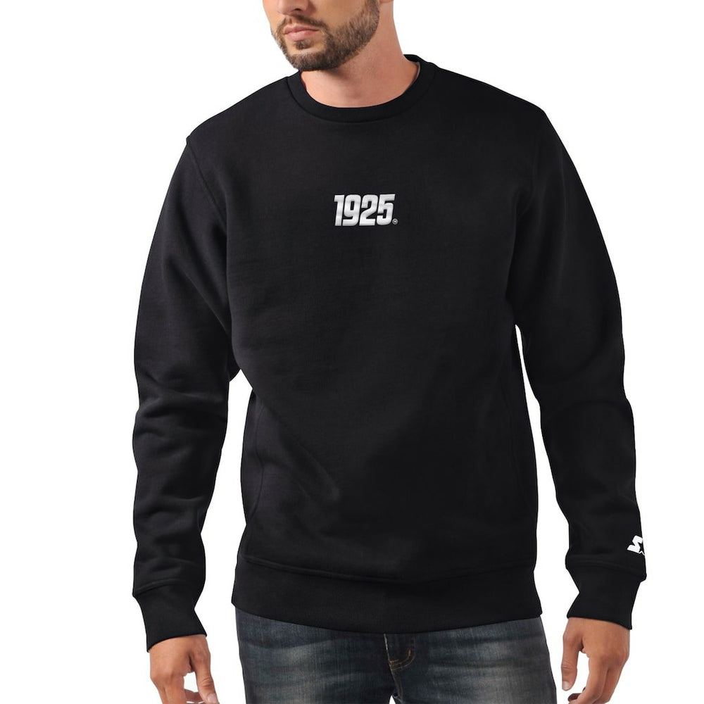 New York Giants Starter 1925 Collection Long Sleeve Pullover Sweatshirt Black - NFL