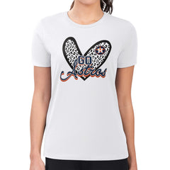 Houston Astros G-III 4Her by Carl Banks Women's Super-Slim Fit Lightweight Leopard Heart T-Shirt On Sale