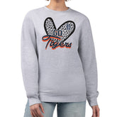 Detroit Tigers G-III 4Her by Carl Banks Women's Leopard Heart Pullover Sweatshirt for sale