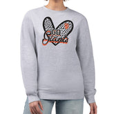 San Francisco Giants G-III 4Her by Carl Banks Women's Leopard Heart Pullover Sweatshirt for sale