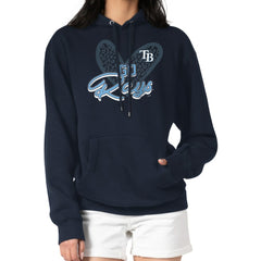 Tampa Bay Rays G-III 4Her by Carl Banks Women's Leopard Heart Pullover Hoodie Online