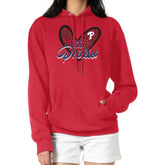 Philadelphia Phillies G-III 4Her by Carl Banks Women's Leopard Heart Pullover Hoodie Lifestyle