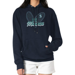 Seattle Mariners G-III 4Her by Carl Banks Women's Leopard Heart Pullover Hoodie Lifestyle