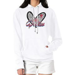 Philadelphia Phillies G-III 4Her by Carl Banks Women's Leopard Heart Pullover Hoodie On Sale