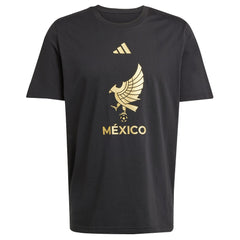 Adidas Mexico National Team 2025 Third Jerseys DNA Graphic T-Shirts - Black