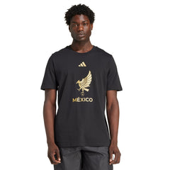 Adidas Mexico National Team 2025 Third Jerseys DNA Graphic T-Shirts - Black