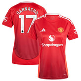 Adidas Alejandro Garnacho Manchester United Women's 2024/25 Home Replica Player Jerseys - Red
