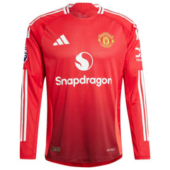 Marcus Rashford Manchester United 2024/25 Home Long Sleeve Player Jerseys - Red