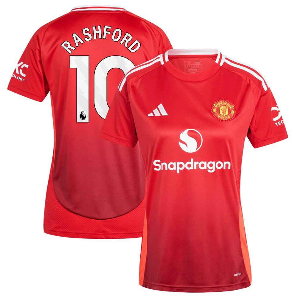 Adidas Marcus Rashford Manchester United Women's 2024/25 Home Replica Player Jerseys - Red