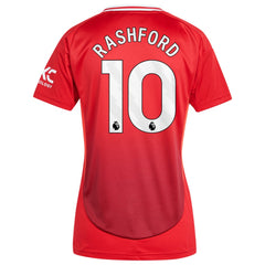 Adidas Marcus Rashford Manchester United Women's 2024/25 Home Replica Player Jerseys - Red