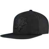 Pittsburgh Penguins Mitchell & Ness Soul Strike Pearl Tonal Snapback Hat Black