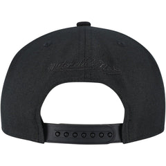 Pittsburgh Penguins Mitchell & Ness Soul Strike Pearl Tonal Snapback Hat Black
