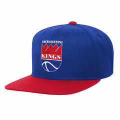 NBA - Sacramento Kings Youth Team Logo Two-Tone Flatbrim Snapback Hat - Blue/Red