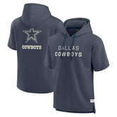 Dallas Cowboys Elements Future Ground Lettering Short Sleeve Pullover Hoodie Navy - Fanatics