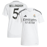 Adidas Jude Bellingham Real Madrid Women's 2024/25 Home Replica Player Jerseys - White