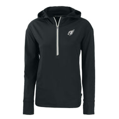 Arizona Cardinals Cutter & Buck Women's Daybreak Eco Recycled Half-Zip Hoodie Black - NFL