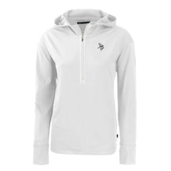 Minnesota Vikings Cutter & Buck Women's Daybreak Eco Recycled Half-Zip Hoodie White - NFL