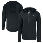 Minnesota Vikings Cutter & Buck Women's Daybreak Eco Recycled Half-Zip Hoodie Black - NFL