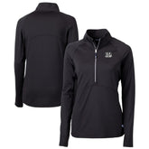 Cincinnati Bengals Cutter & Buck Women's Adapt Eco Knit Stretch Recycled Half-Zip Pullover Top Black - NFL