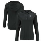 Chicago Bears Cutter & Buck Women's Coastline Epic Comfort Eco Recycled Long Sleeve Hoodie T-Shirt Black - NFL